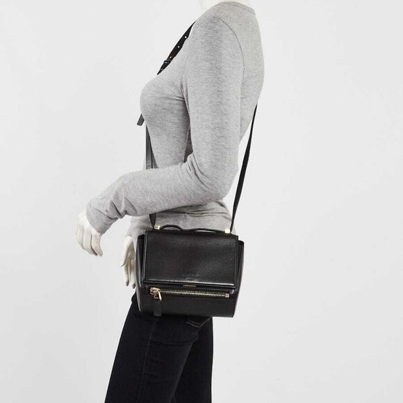 Givenchy Black Leather Mini Box Pandora Bag - Picture 3 of 10
